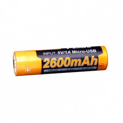 Аккумулятор Li-Ion 2600 мАч Fenix 18650 ARB-L18-2600U