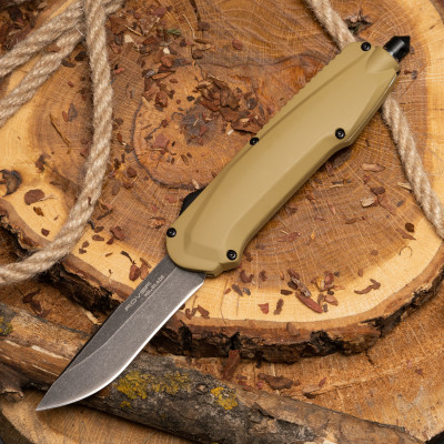Автоматический нож Roven Blackwash, Tan