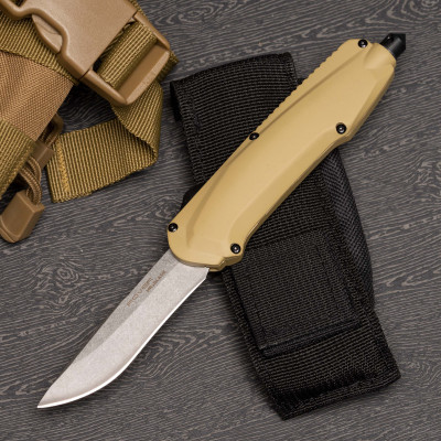 Автоматический нож Roven Stonewash, Tan