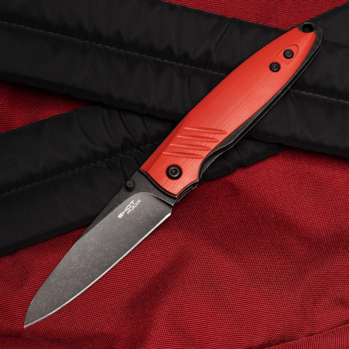 Складной нож Shot (Black Stonewash, G10 Red)