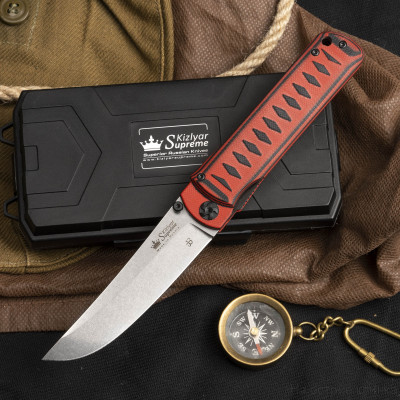 Складной нож Whisper AUS-10Co Red