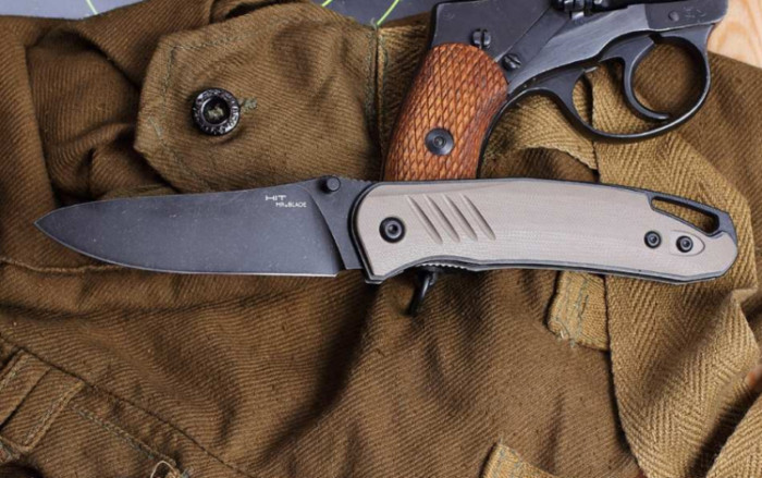 Складной нож Hit Tan Blackwash Mr.Blade