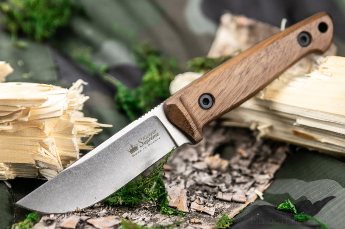 Туристический нож Nikki AUS-8 StoneWash орех