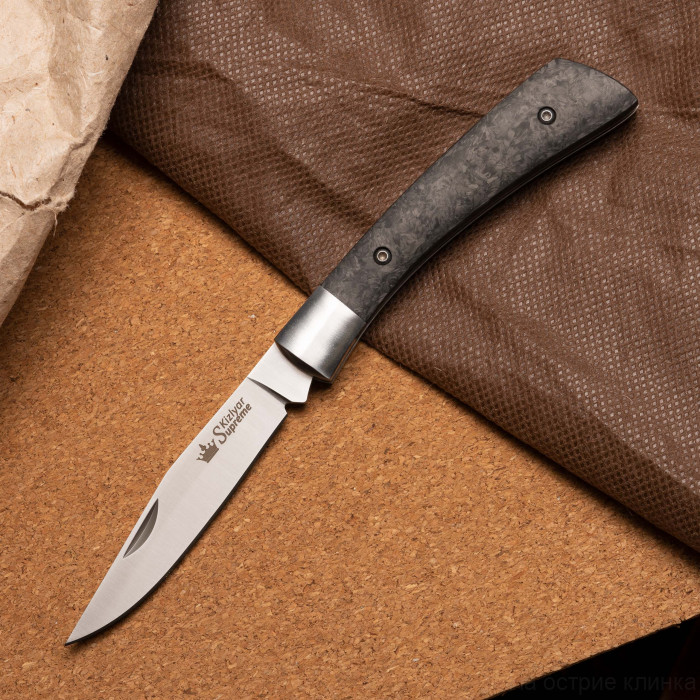 Складной нож Gent CPM S35VN Carbon StoneWash
