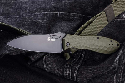Складной нож Ponomar Folder Green Black Brutalica