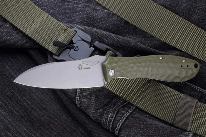 Складной нож Ponomar Folder Green Stonewash Brutalica