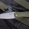 Складной нож Ponomar Folder Green Stonewash Brutalica  