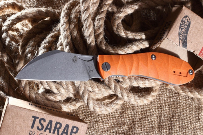 Складной нож Tsarap Orange Stonewash Brutalica