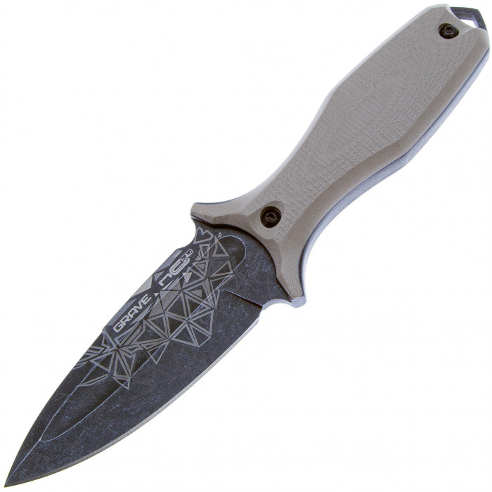 Нож с фиксированным клинком Grave G10 Tan N.C.Custom
