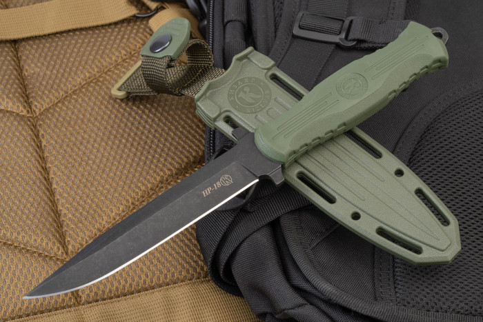 Нож "НР-18" AUS-8, хаки, эластрон