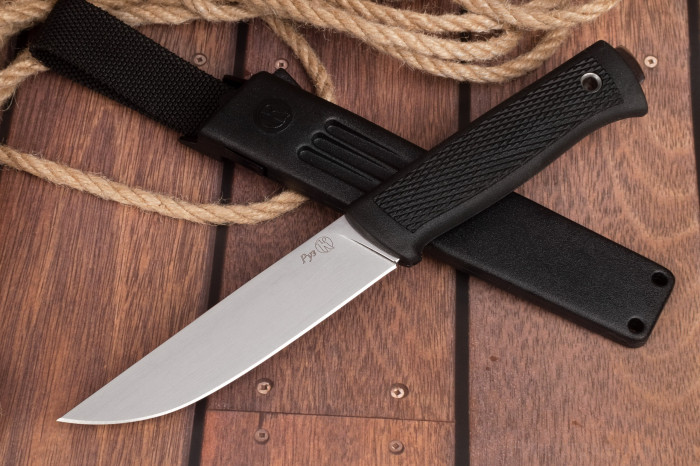 Нож "Руз" D2, stonewash, эластрон