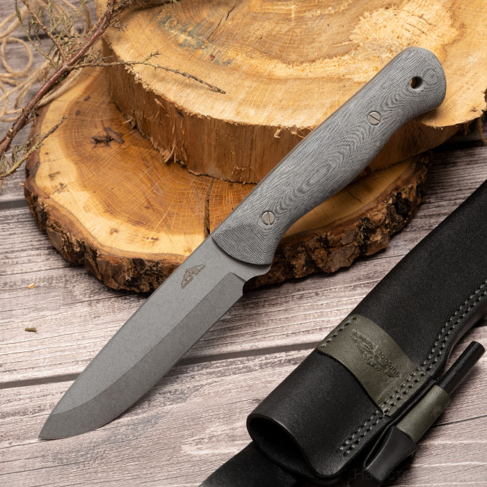 Нож NC Custom Forester X105 stonewash, Micarta