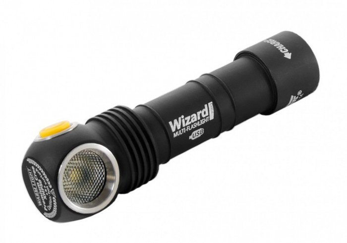 Ручной фонарь ArmyTek Wizard Pro v3 XHP50 Magnet USB + 18650 Li-Ion (белый свет)
