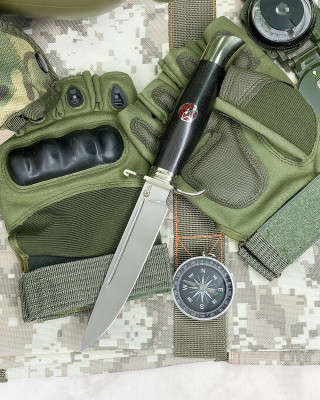 Нож "НКВД" Х12МФ, граб (Мастерская Семина)